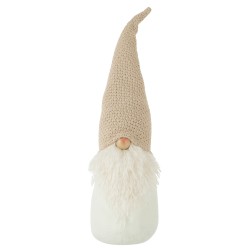 Peluche décorative Renne avec bonnet de Noël H 40 cm - Personnages