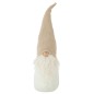 Papá Noel de resina beige de 17x17x57 cm