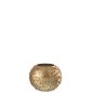Photophore boule en verre or 10.5x10.5x8.5 cm Photophore boule en verre or 10.5x10.5x8.5 cm