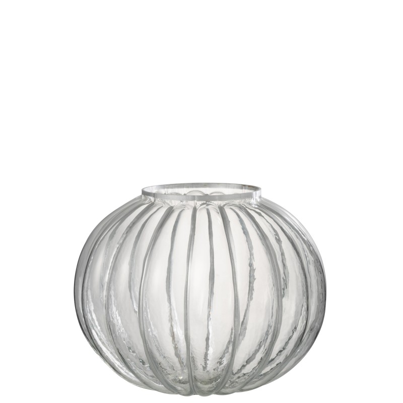 Photophore boule en verre argent 29.5x29.5x24 cm Photophore boule en verre argent 29.5x29.5x24 cm