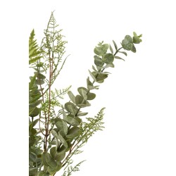 Bouquet de branches en plastique vert 10x10x60 cm