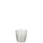 Photophore en verre argent 9.5x9.5x9 cm Photophore en verre argent 9.5x9.5x9 cm