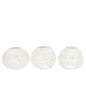 Set de 3 Photophores noix de coco en bois blanc 42x15.5x12.5 cm Set de 3 Photophores noix de coco en bois blanc 42x15.5x12.5 cm