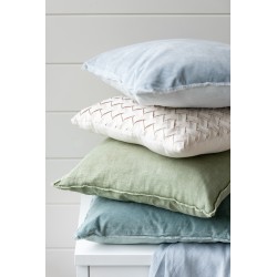 Coussin carré tissé en polyester menthe 43x43cm
