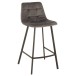 Chaise de bar en métal gris 47x43x95 cm