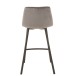 Chaise de bar en métal gris 47x43x95 cm