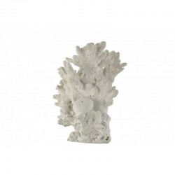 Corail en résine blanc 15x18x22 cm