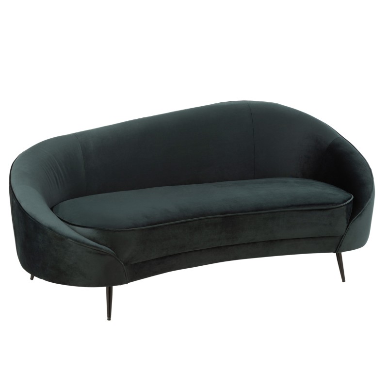 Divano a 2 posti in tessuto verde 180x85x79 cm Divano a 2 posti in tessuto verde 180x85x79 cm