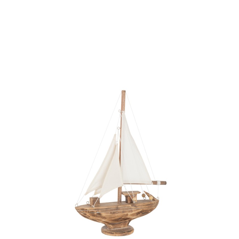 Voilier en bois naturel 22x8x24.5 cm Voilier en bois naturel 22x8x24.5 cm