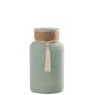 Vase en verre vert menthe 15x15x26 cm Vase en verre vert menthe 15x15x26 cm