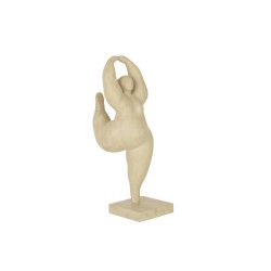 Figurina de resina beige de 19x17.5x51.5 cm