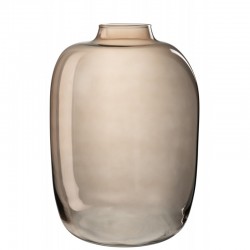 Vase en verre marron 30x30x45 cm