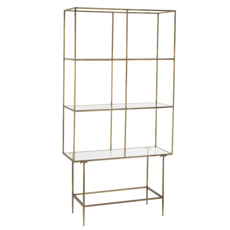 etag 3 planches metal/verre or
