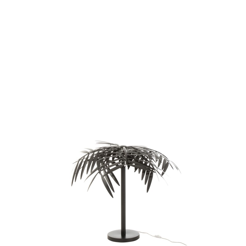 Lámpara de mesa de metal negro 60x60x73 cm.