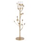 Candelabro de planta en metal dorado 20x20x79cm