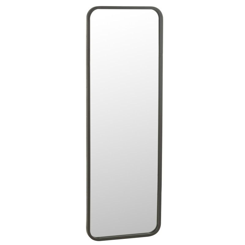 Espelho retangular em metal preto 120x3x40 cm Espelho retangular em metal preto 120x3x40 cm