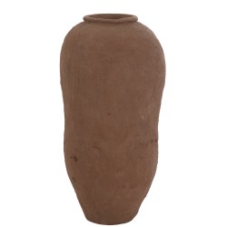 Vase irrégulier en papier marron 45x45x96 cm