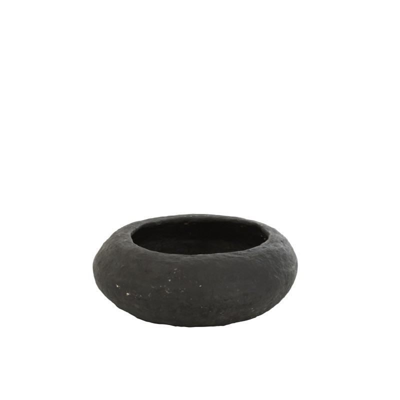 BOL ROND PAPIER MACHE NOIR