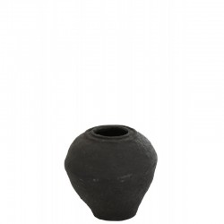 Vase en Papier mâché noir 41x41x45.5 cm