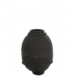 Vase en Papier mâché noir 43x43x60 cm