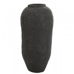 Vase en Papier mâché noir 48x48x99 cm