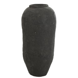 Vase en Papier mâché noir 48x48x99 cm