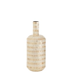 VASE BOUTEILLE MOSAIQUE/PAPIER