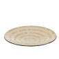 Plat rond en Papier beige 45x45x6 cm
