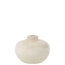 VASE BOIS BLANC LARGE