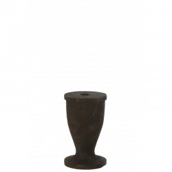 Chandelier en bois noir 12x12x20.5 cm
