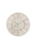 Reloj de números romanos de madera blanca de 82x5x82 cm