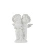 COUPLE 2 ANGES RESINE BLANC/ARGENT