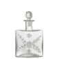 Decanter ovale con motivo in vetro H23cm Decanter ovale con motivo in vetro H23cm