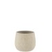 Vaso di fiori grezza in ceramica grigia 20x20x19 cm Vaso di fiori grezza in ceramica grigia 20x20x19 cm