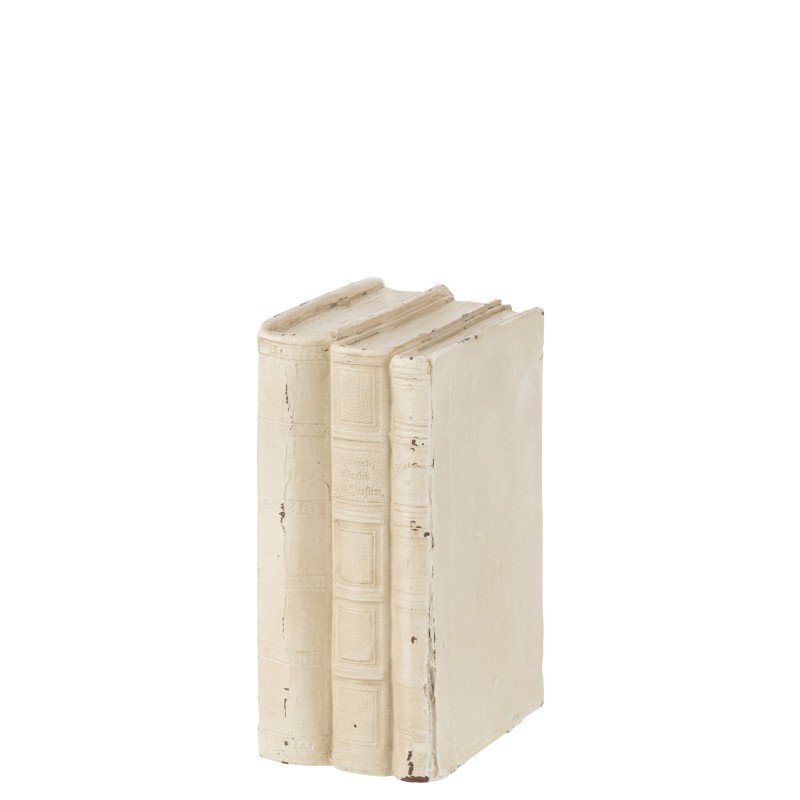 LIVRES DECO POLY BLANC SMALL