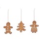 Décoration sapin en polyrésine marron (Set de 3 pièces) Décoration sapin en polyrésine marron (Set de 3 pièces)