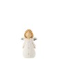 Ange de Noël en résine blanc 12x9x20 cm Ange de Noël en résine blanc 12x9x20 cm