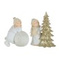 Set de 2 Anges avec led en résine multicouleur 21x12.5x24 cm Set de 2 Anges avec led en résine multicouleur 21x12.5x24 cm