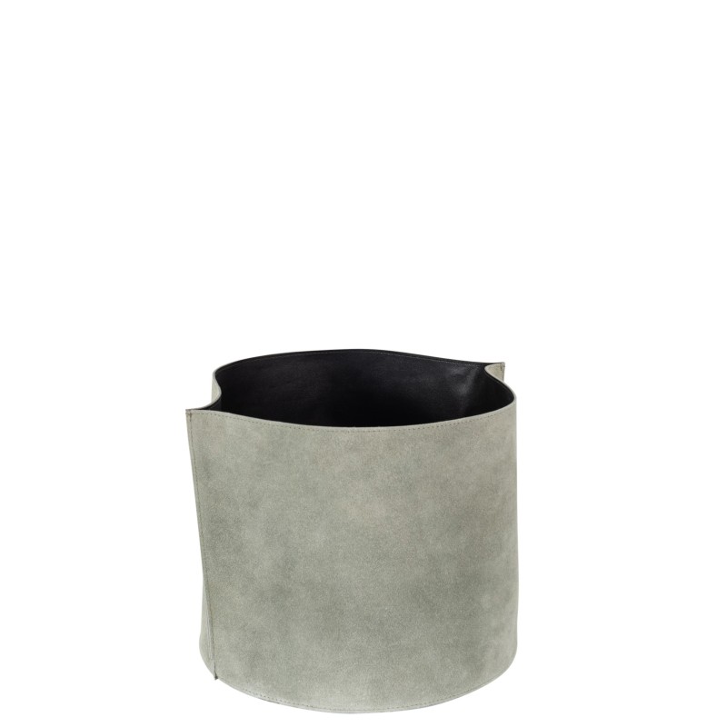 Panier de rangement en textile vert 26x26x35 cm