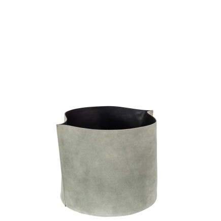 Panier de rangement en textile vert 26x26x35 cm