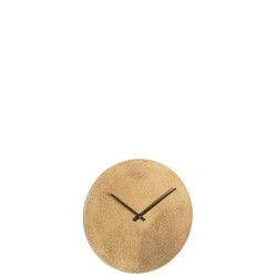 Horloge ronde en métal or 37x37x5 cm