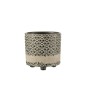 Cache-pot en céramique gris 14x14x14.5 cm Cache-pot en céramique gris 14x14x14.5 cm