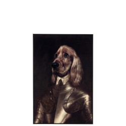 DEC MUR CHIEN VERRE/ALU BR