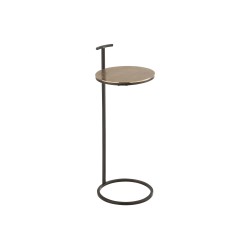 TABLE GIGOGNE TONI ALUMINIUM/FER OR/NOIR