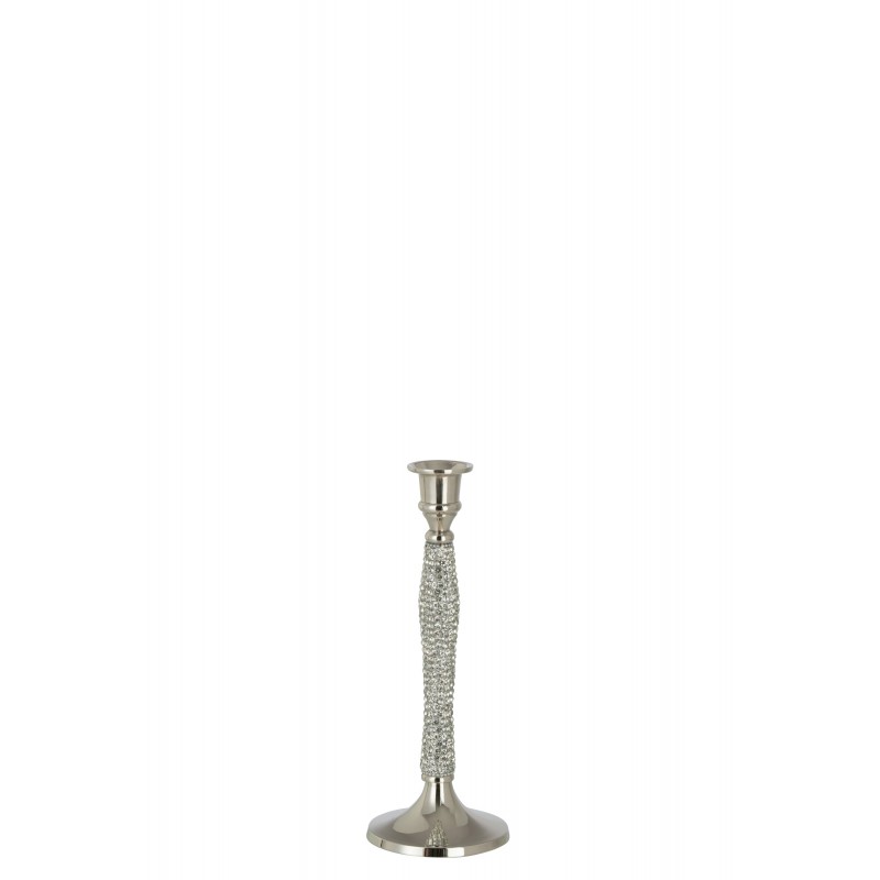Lámpara de araña de aluminio plateado de 10x10x27 cm