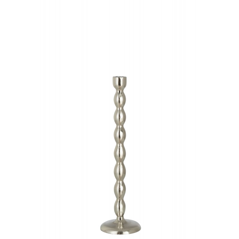 Lámpara de araña de aluminio plateado de 10.5x10.5x40 cm