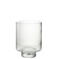 Photophore en verre transparent 26.5x26.5x36 cm Photophore en verre transparent 26.5x26.5x36 cm