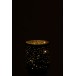 Photophore en verre noir 13x13x17 cm Photophore en verre noir 13x13x17 cm