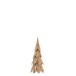 Sapin de Noël décoratif en bois naturel 23x23x58 cm