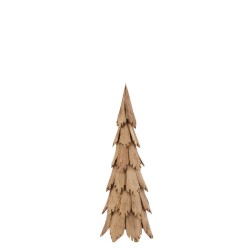 Árbol de navidad trozos de madera natural Alt. 80 cm